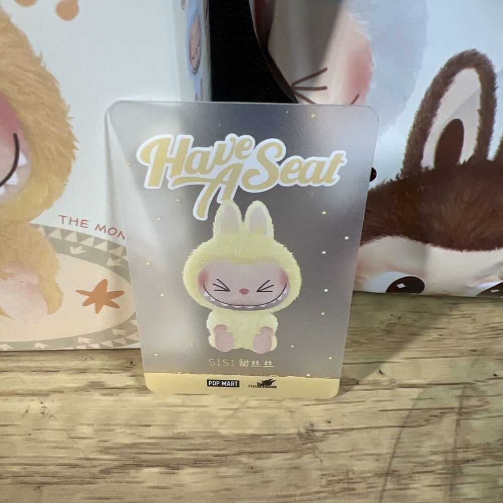 Sisi “Have a Seat” Labubu PopMart Vinyl Face Plush Authentic US Seller - NEW - Picture 2 of 4